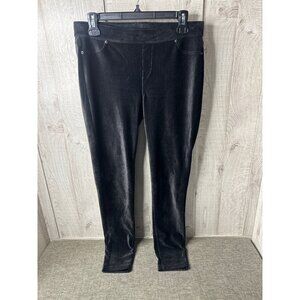 Simply Vera Vera Wang Black Velvet Corduroy Slim Fit Pants Women Medium